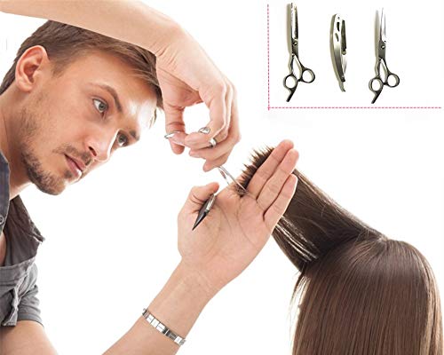 ערכת מספריים לחיתוך שיער לגברים ונשים | 11 יח '| פלדת אל - חלד